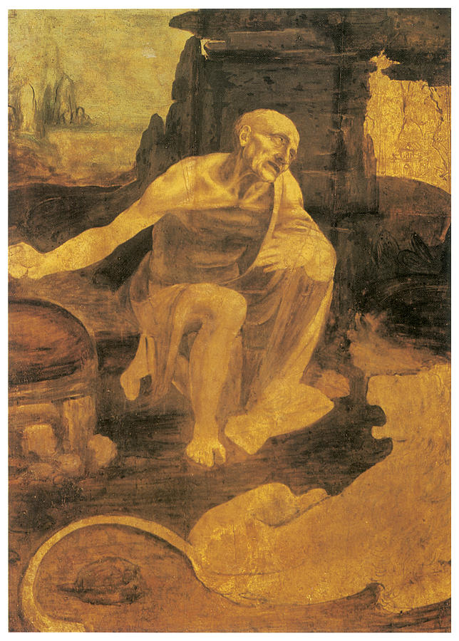 Leonardo Da Vinci Painting - St. Jerome by Leonardo Da Vinci