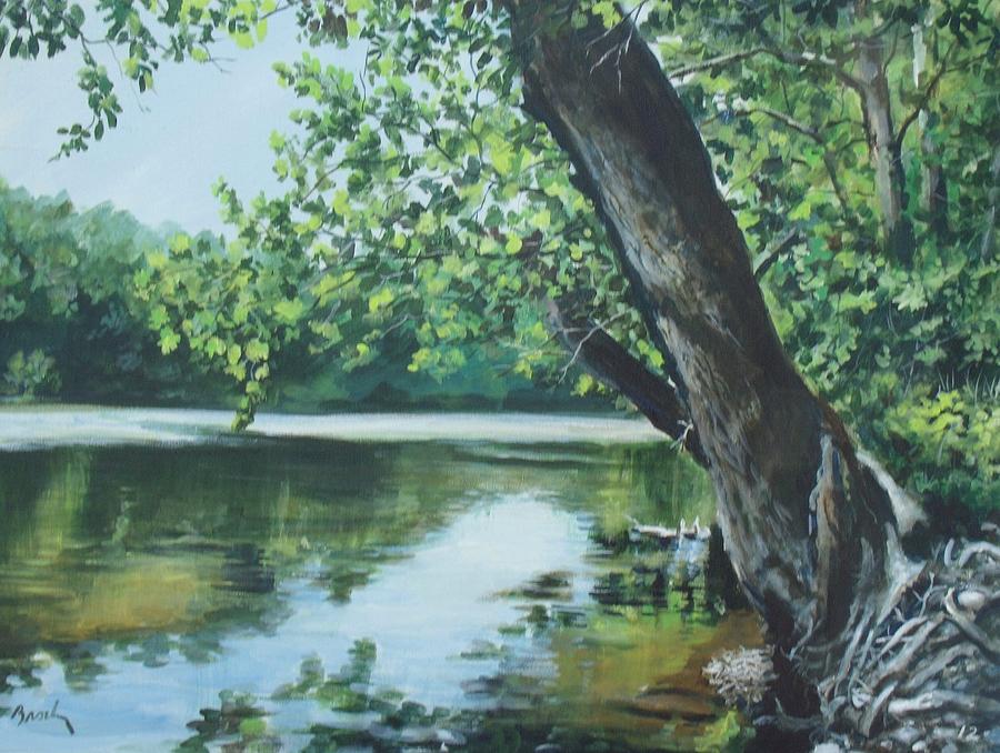 St. Joseph River Painting by William Brody