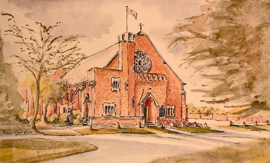 St Josephs Chalfont St Peter Painting by Yvonne Ayoub Pixels