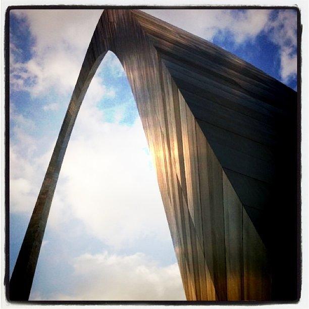 St. Louis Cardinals Photograph - St. Louis Arch by DJ Flem