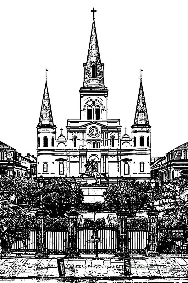 st louis cathedral on jackson square in the french quarter new