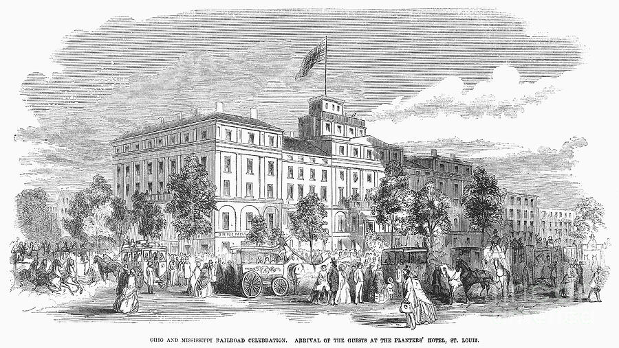 St. Louis Photograph - St. Louis: Hotel, 1857 by Granger
