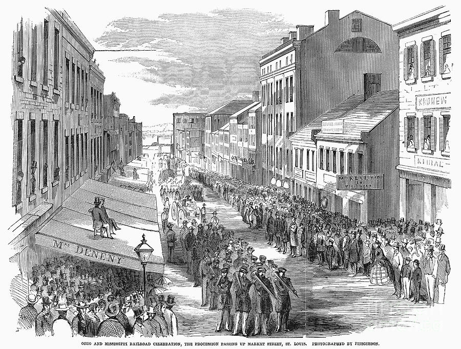 St. Louis, Missouri, 1857 Photograph by Granger