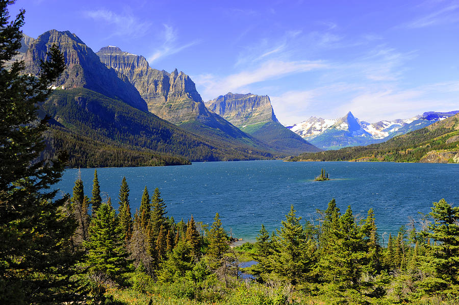 St Mary Lake, Glacier National Park, Montana Photograph by Dennis Macdonald