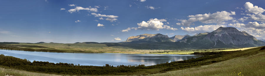St Mary Lake to the Mountains Montana Landscape Art Glacier National Park Larry Darnell Photograph by Larry Darnell