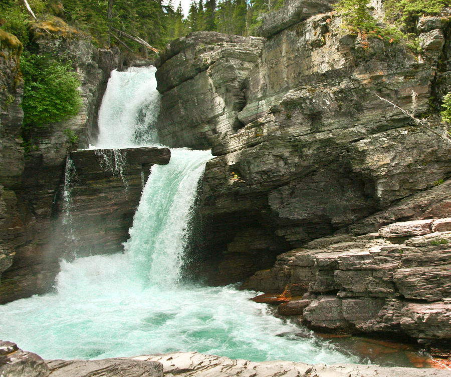 St. Mary's Falls Photograph by PMG Images - Fine Art America