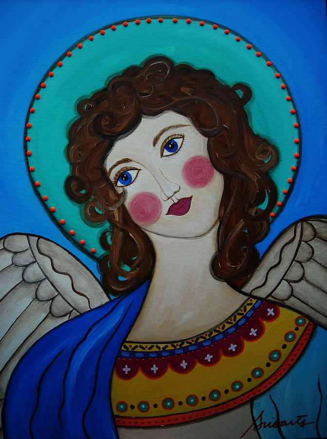St Michael Archangel Painting by Pristine Cartera Turkus