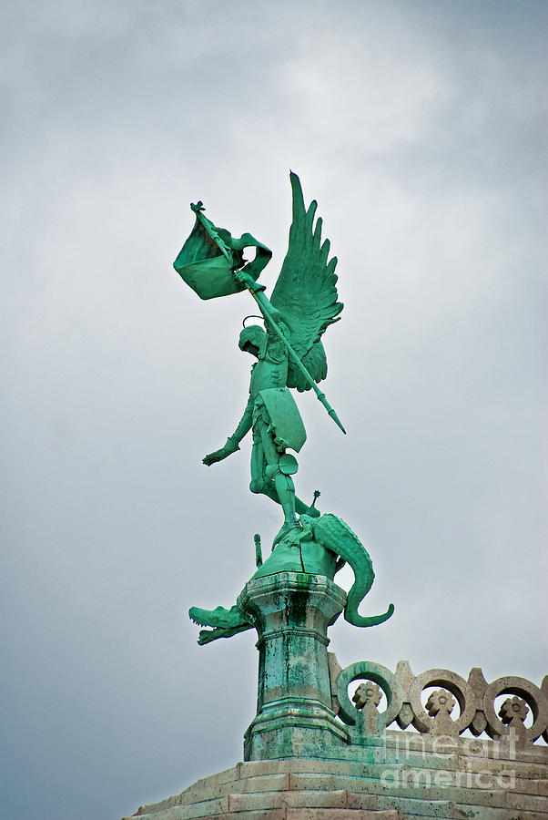 St Michel and the Dragon Photograph by Bob and Nancy Kendrick