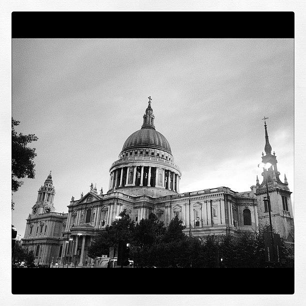 London Photograph - St Pauls Last Night On My Run by Maeve O Connell