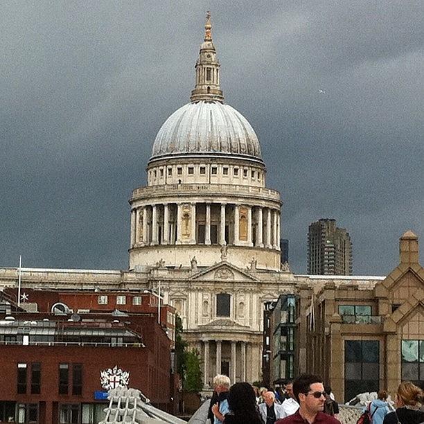 St Pauls With Storm Clouds. (they Photograph by Kevin Ball
