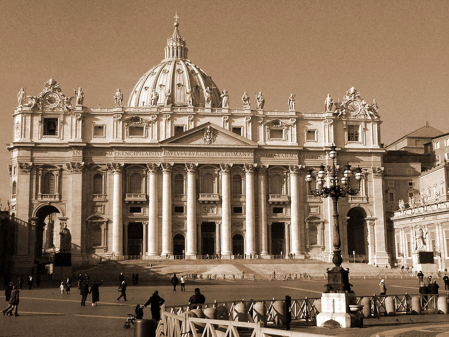 St. Peters Basilica Photograph by Donna Corless