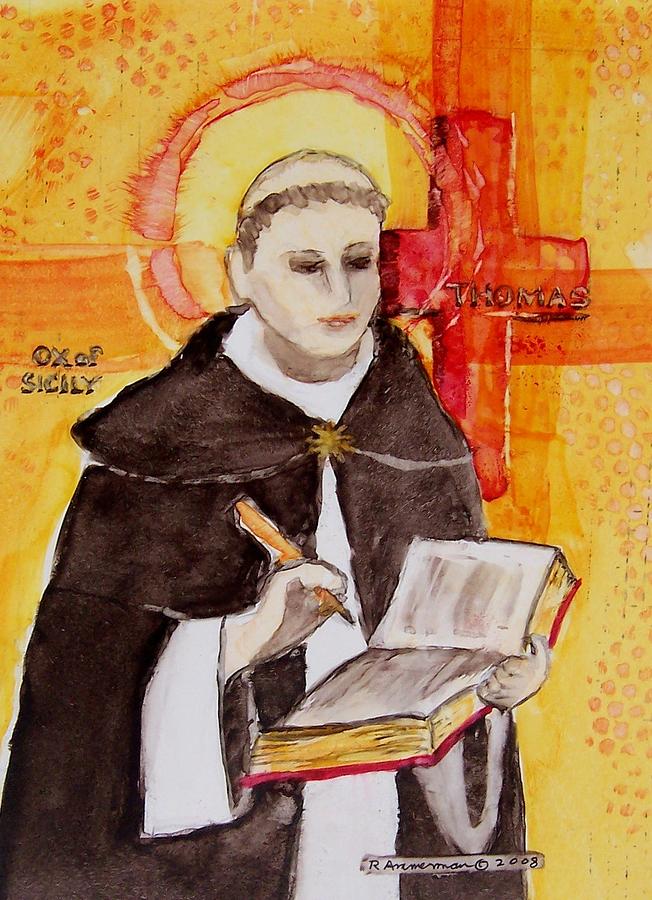 Thomas Aquinas Painting