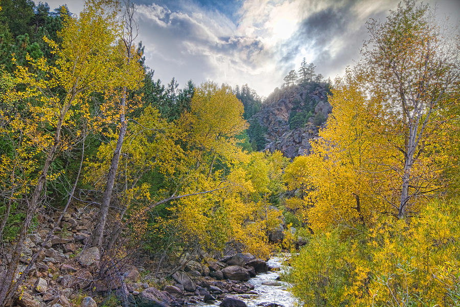 St Vrain Canyon Autumn Colorado View Photograph