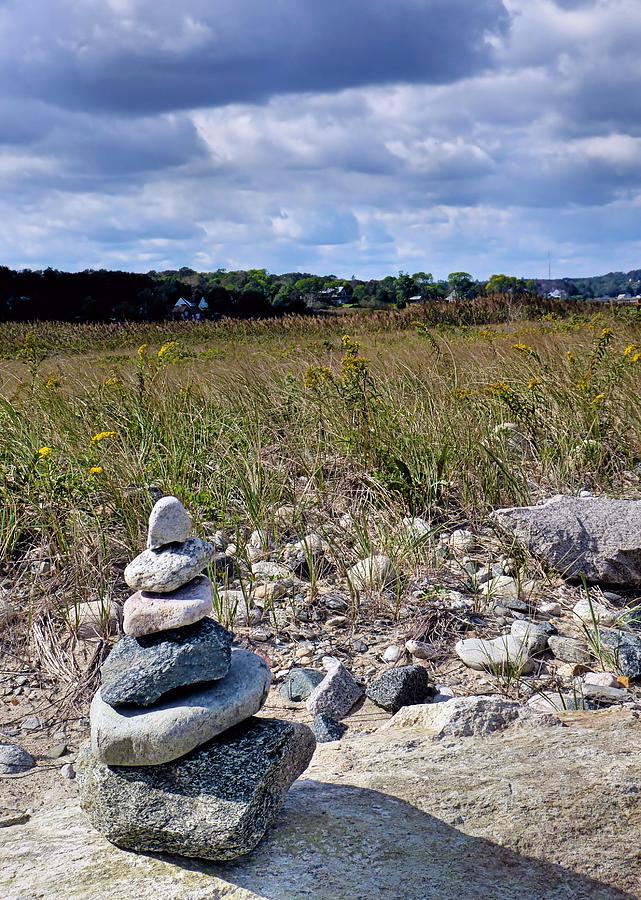 Stacking rocks Photograph by Janice Drew
