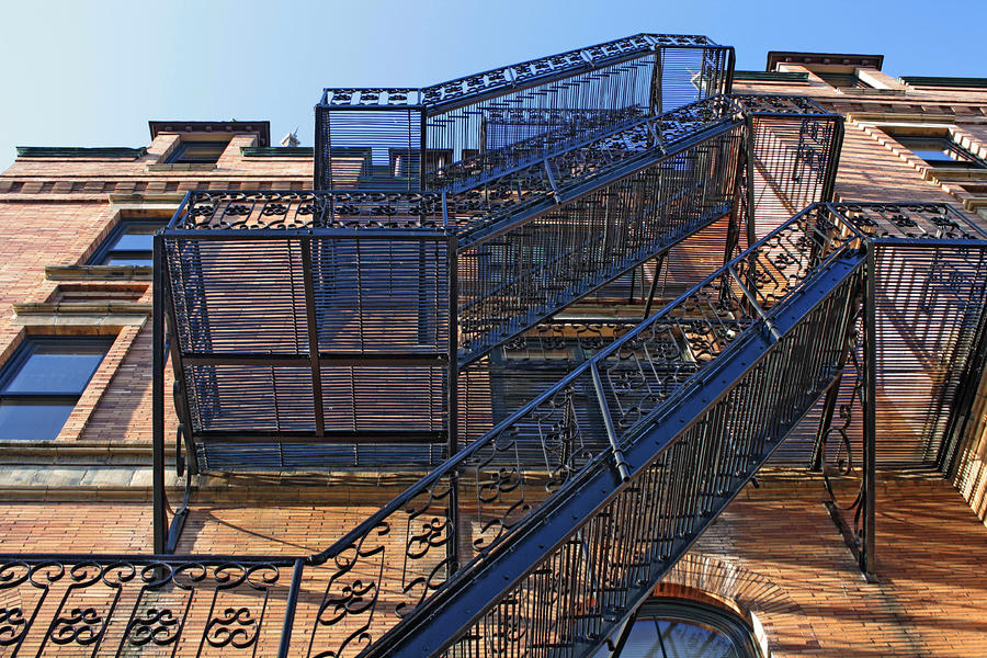 Stadium High Fire Escape Photograph by Chris Anderson