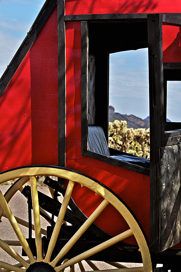 Transportation Photograph - Stagecoach View by Phyllis Denton