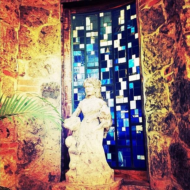 Mexico Photograph - Stained Glass & Sculpture (puerto by Natasha Marco