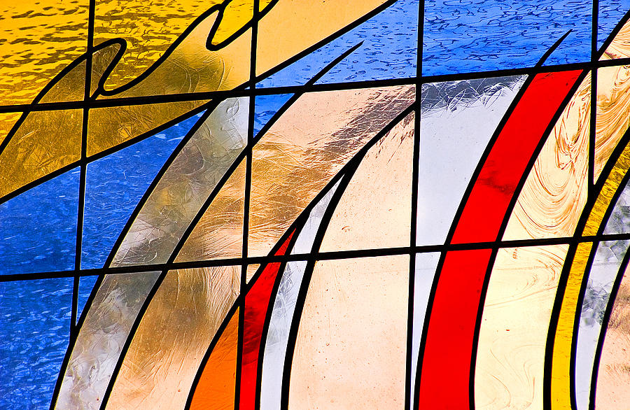 Pattern Photograph - Stained Glass by Carolyn Marshall