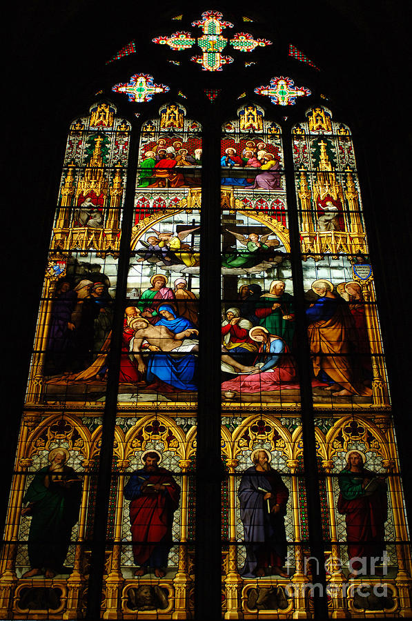 Stained Glass Cologne Germany Photograph by Bob Christopher