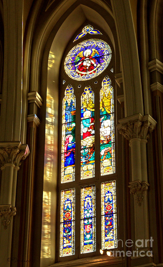 Stained Glass of St Michaels Basilica Photograph by Pat Davidson