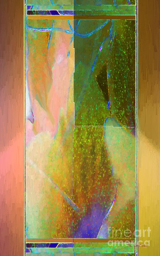 Stained Glass Shower Painting by RC DeWinter