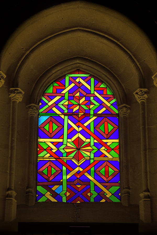 Abstract Photograph - Stained Glass Window in Mezquita by Artur Bogacki