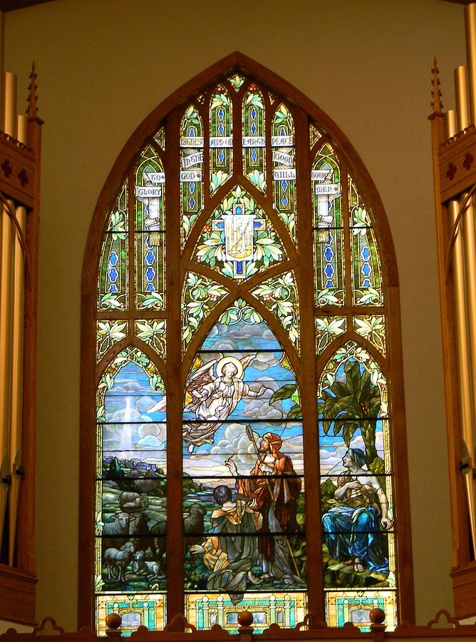Stained Glass Window in the Villages Photograph by Warren Thompson