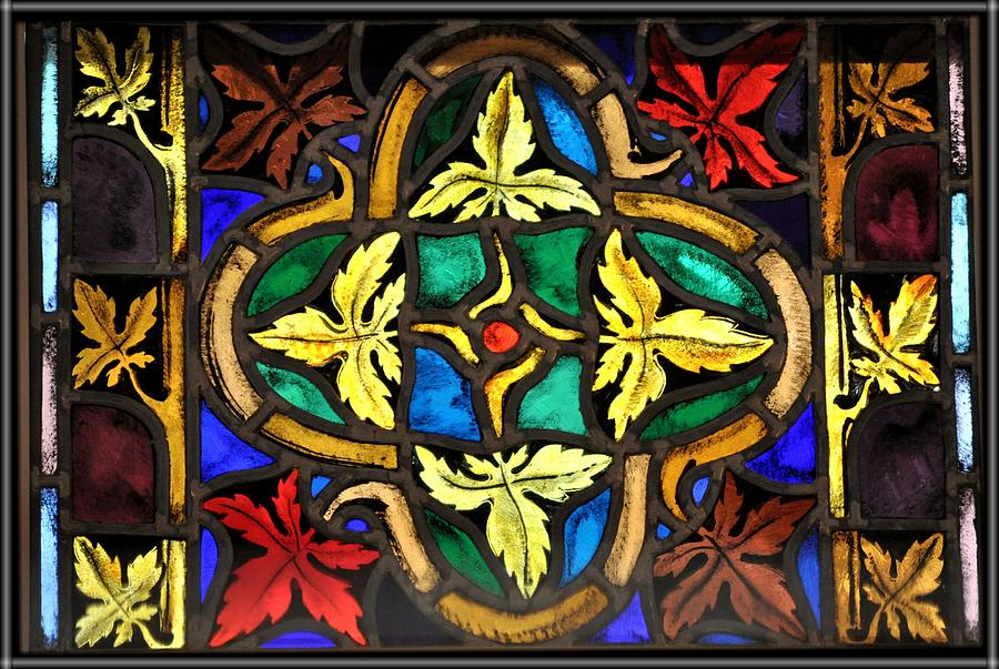 Architecture Photograph - Stained Glass Window l by Daryl Macintyre