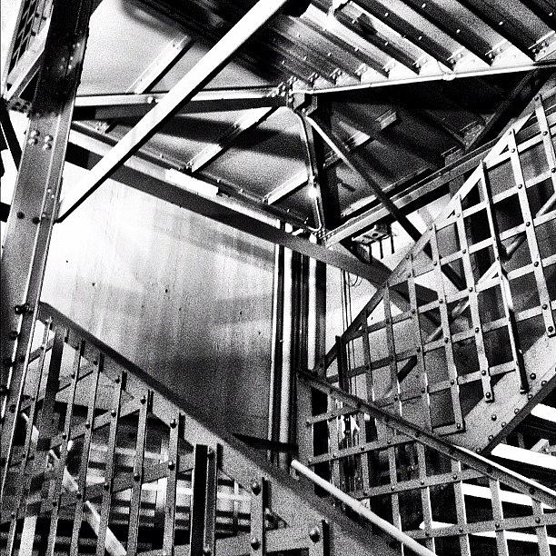 Architecture Photograph - #stairs #building #architecture #steel by Glen Offereins