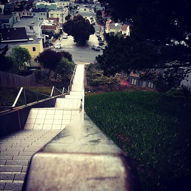 Travel Photograph - #stairs #california #travel #explore by Veronica Rains