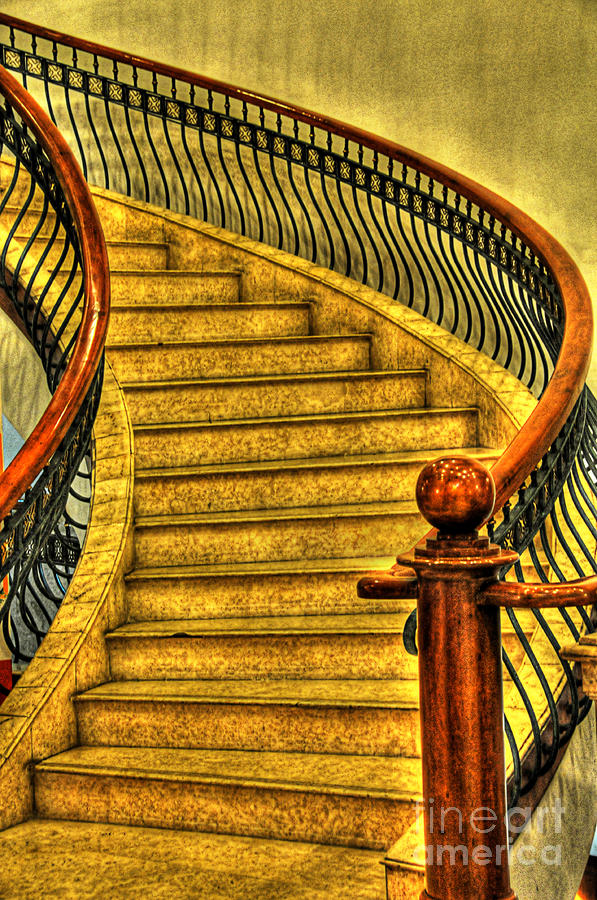 Stairs HDR Processing Photograph by Charuhas Images