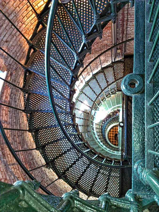 Stairs in the Lighthouse Tower Photograph by Joe Myeress