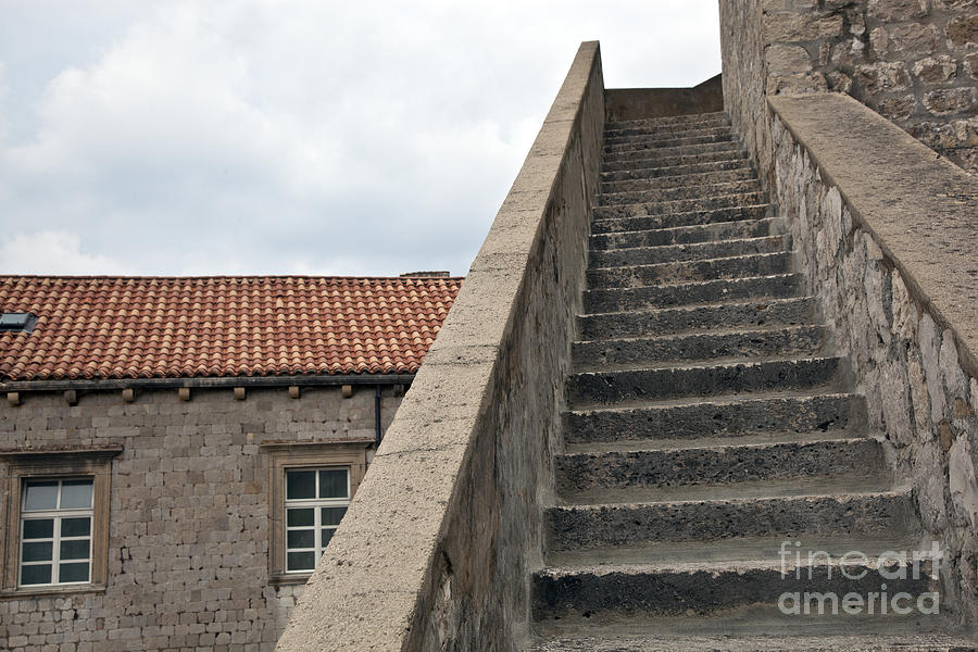 Landscape Photograph - Stairway in Dubrovnik by Madeline Ellis
