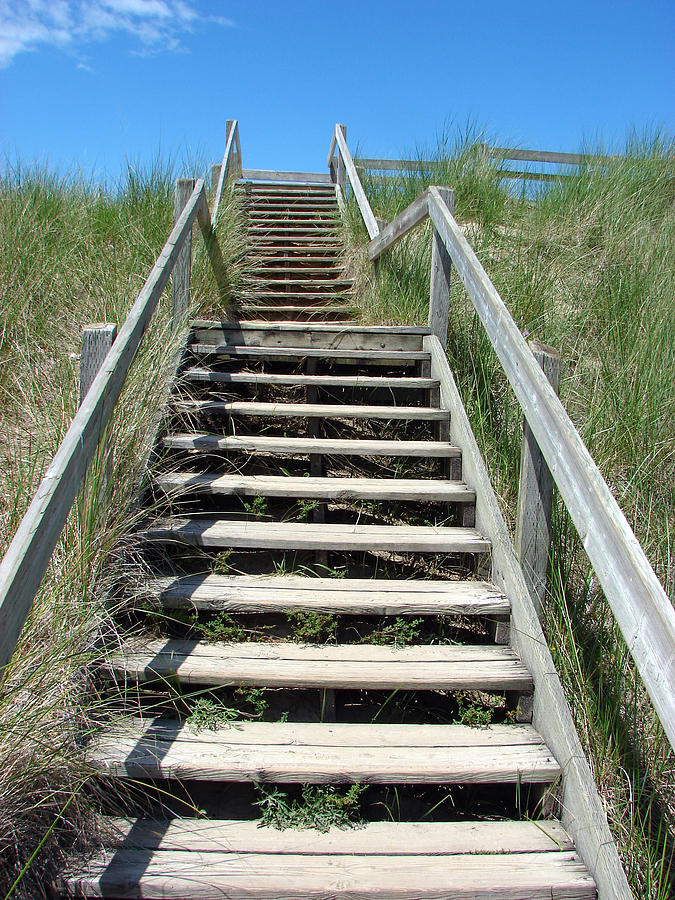 Stairway over the Dunes Mixed Media by Bruce Ritchie