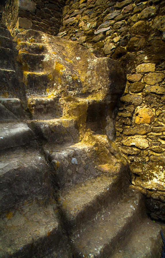 Stairway to El Cuauhcalli Photograph by John Bartosik