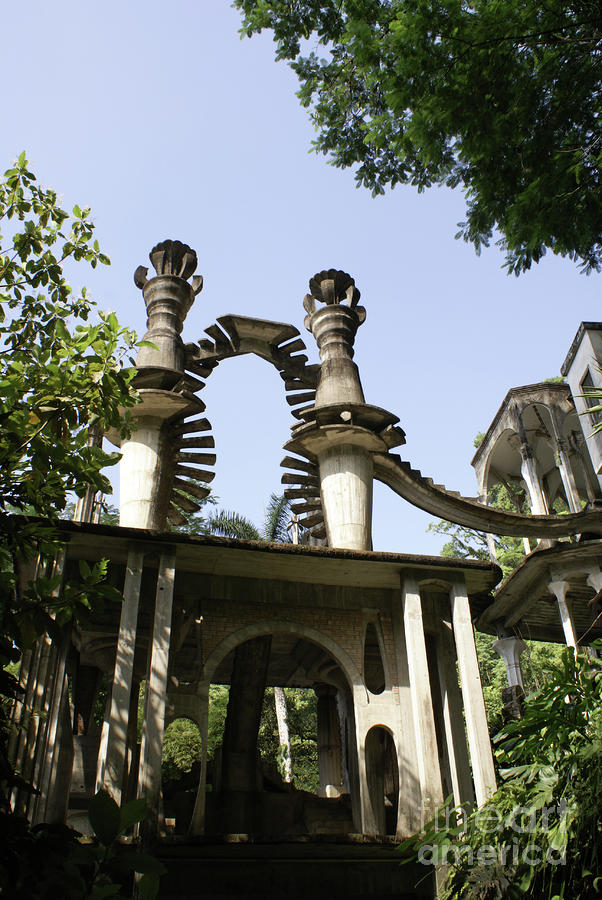 Surrealism Photograph - Stairway to the Sky Las Pozas Mexico by John  Mitchell