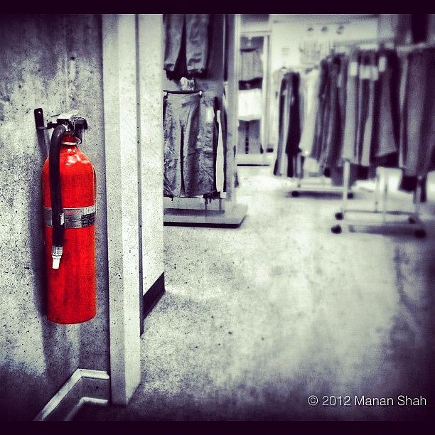 Extinguisher Photograph - Standing By, Just In Case!! by Manan Shah