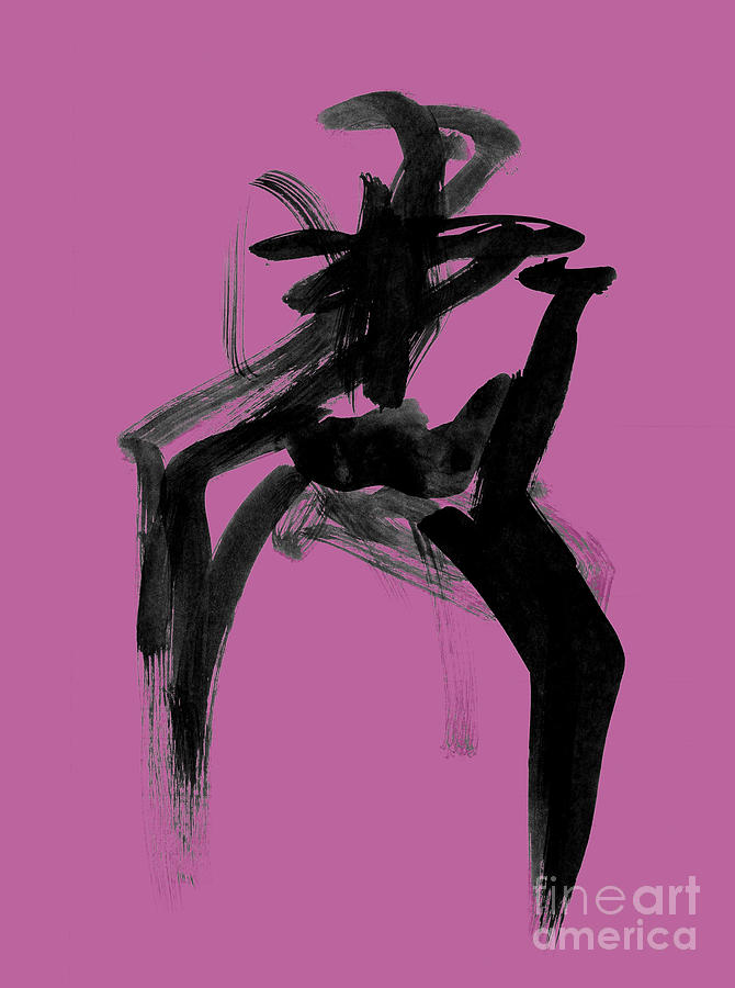 Standing Woman Gesture Drawing Drawing by Christine Perry