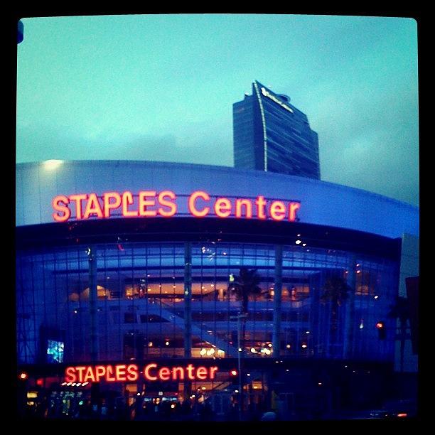 Los Angeles Photograph - Staples Center by Robert Roslauski