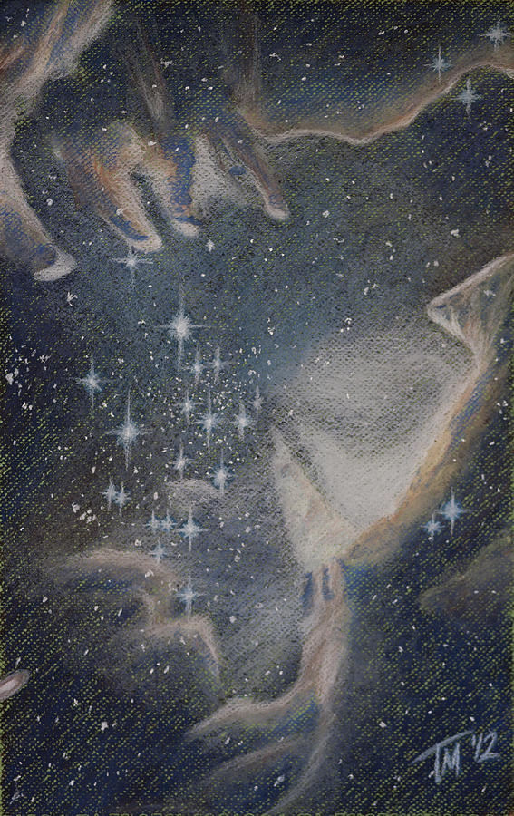 Space Pastel - Star Cluster NGC 602 by Thomas Maynard