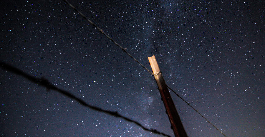 Star Fence Photograph by Chris Multop