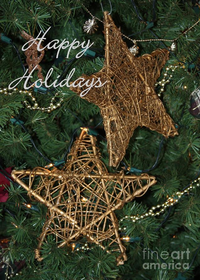 Christmas Photograph - Star Holiday Card by Sabrina L Ryan