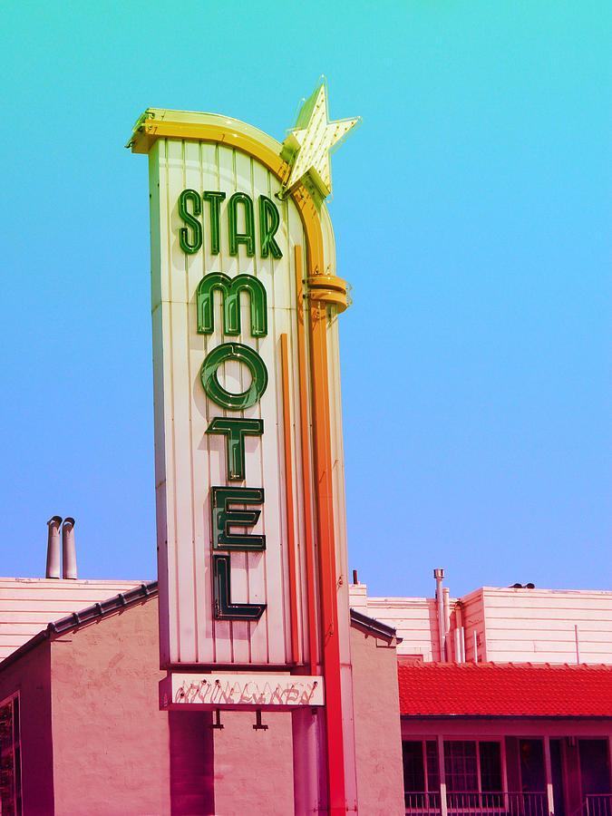 Star Motel Retro Sign Photograph by Kathleen Grace