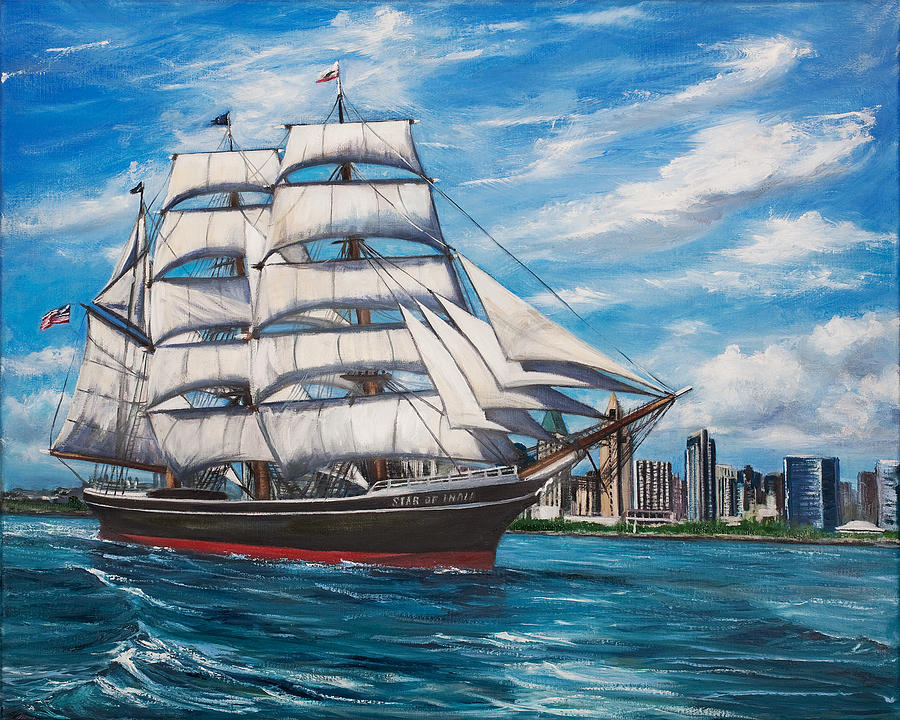 Star of India Painting by Lisa Reinhardt