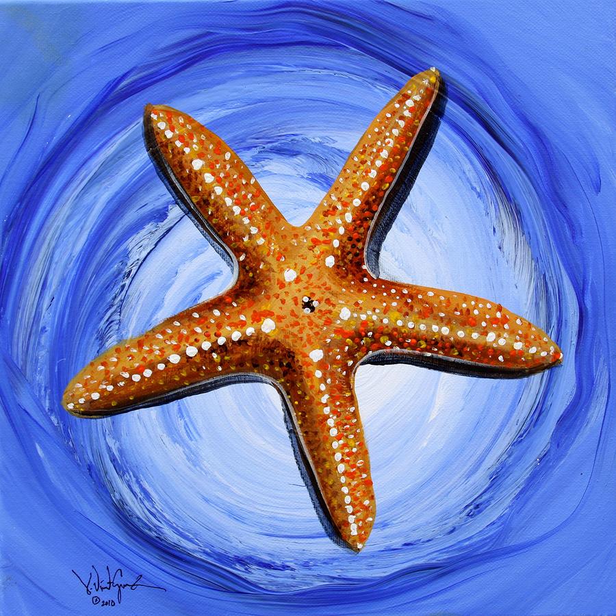 Fish Painting - Star of Mary by J Vincent Scarpace