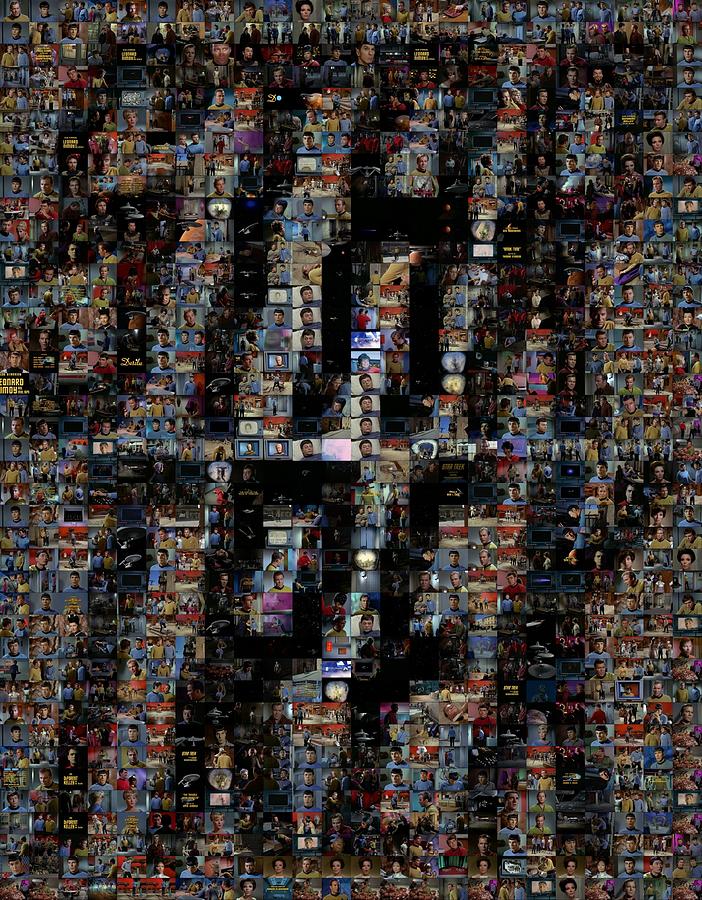 Star Trek Digital Art - Star Trek Scene Mosaic by Paul Van Scott Star Trek Digital Art - Star Trek Scene Mosaic by Paul Van Scott