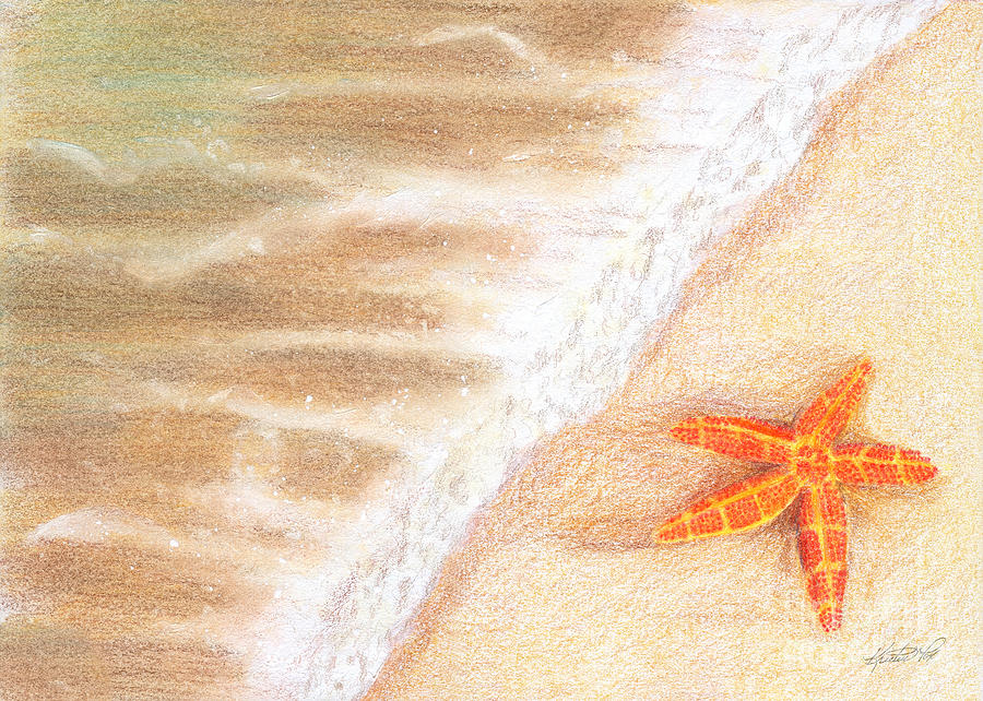 Starfish Vacation Mixed Media by Kristen Fox