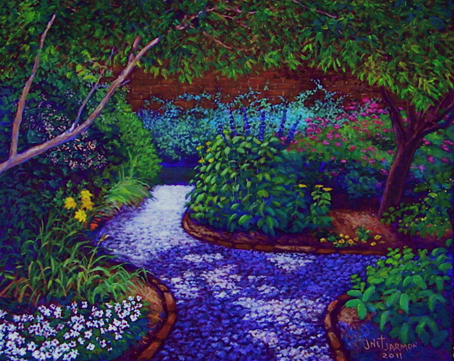 Southern Garden Painting by Jeanette Jarmon