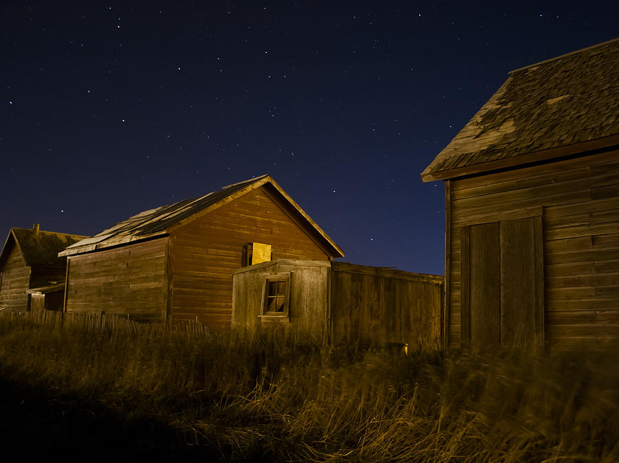 Cabin Photograph - Starlight Cabin by Mike Denton