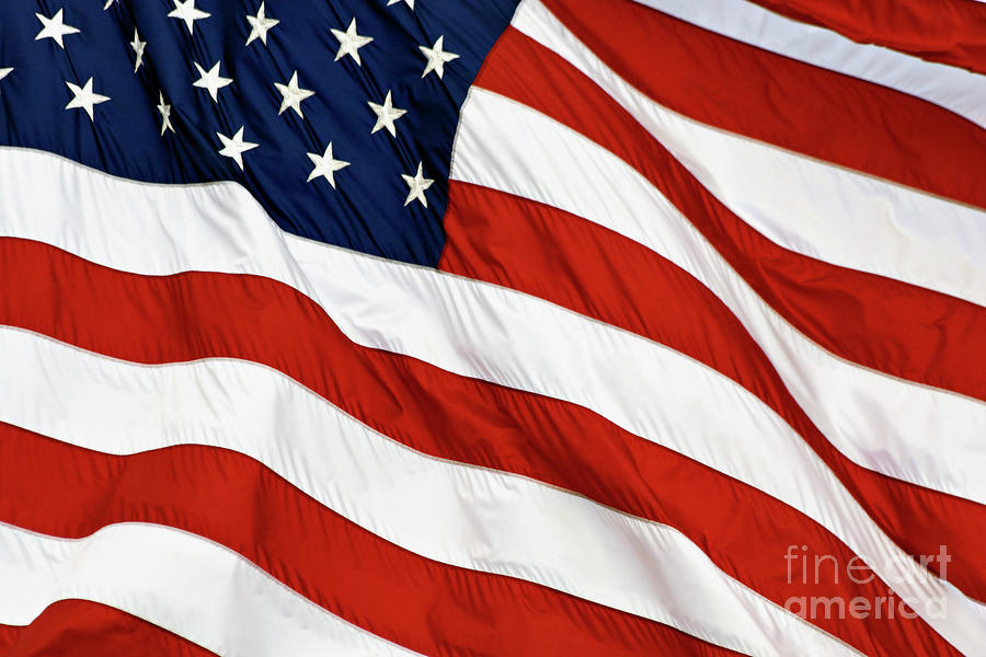 Stars and Stripes - D004586 Photograph by Daniel Dempster